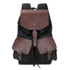 Canvas With Crazy Horse Leather Men's Backpack