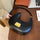 Crescent Gold Edge Lock Single Shoulder Bag
