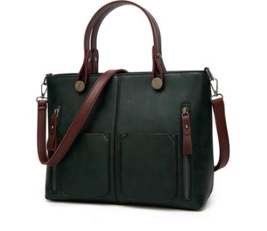 Vintage PU Shoulder Bag Female Causal Totes