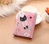 Cartoon Short Ladies Wallet Cute Cat Small   Money Clip Card Bag Coin Purse