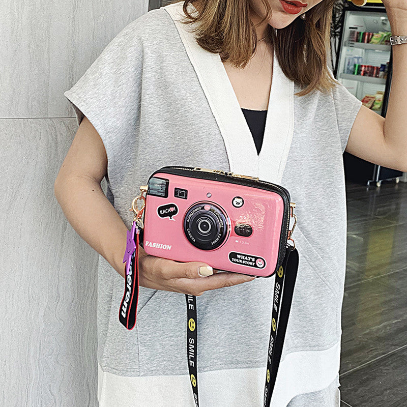 Crossbody One Shoulder Popular Fashion All-match Cartoon Small Square Bag