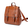 Oil Wax Leather Shoulders Versatile Single Backpack