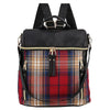 Plaid Gingham Backpack Schoolbag