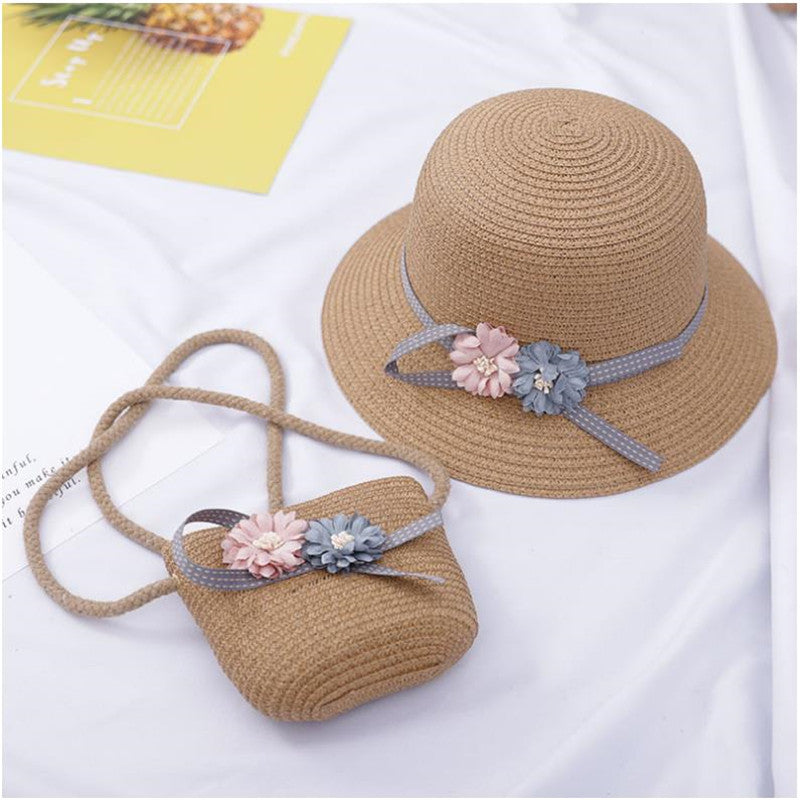 Children's Summer Hat And Sunshade Bag Set