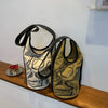 Casual Canvas Embroidered Shoulder Bag Fashion