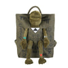 Travel Backpack graffiti printing cute frog schoolbag