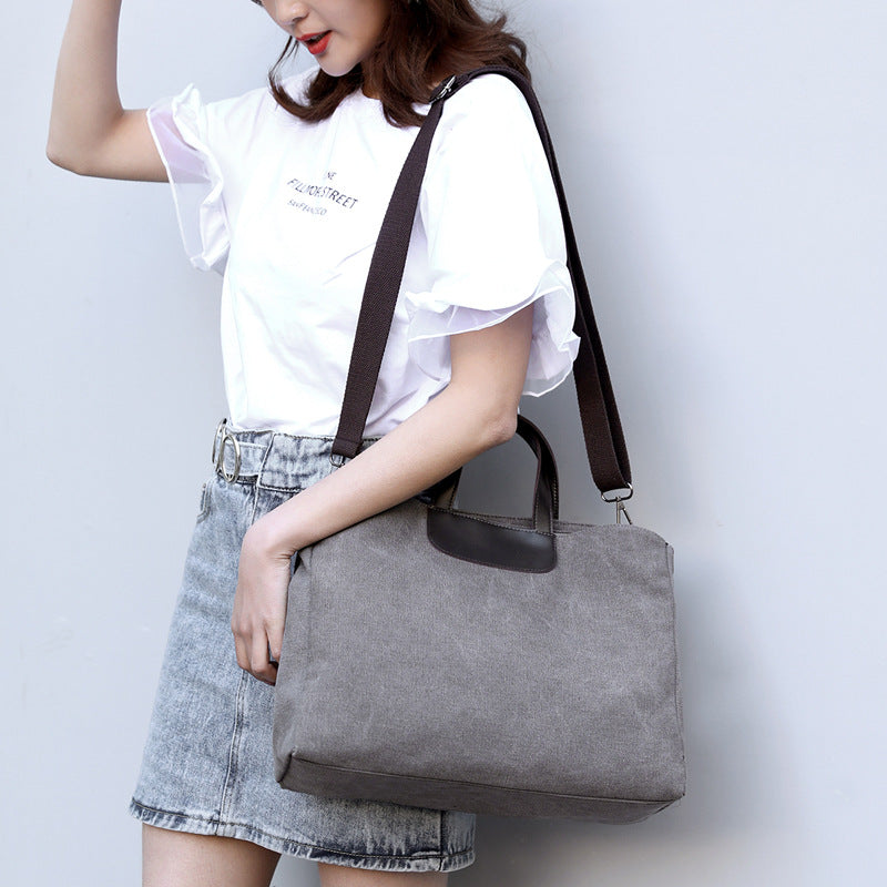 Canvas bag ladies shoulder bag