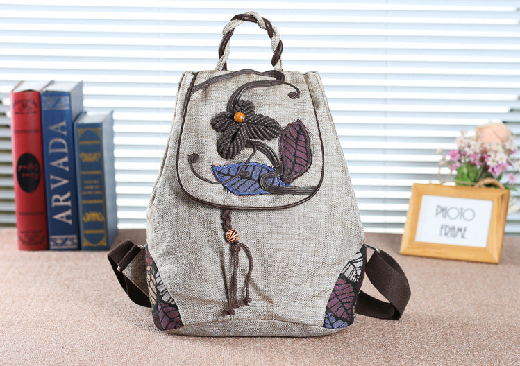 Colorful original female bag ethnic style backpack