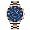 Steel Band Men's Calendar Luminous Quartz Watch