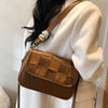 Fashion Autumn And Winter Matte Woven Messenger Texture Small Square Bag