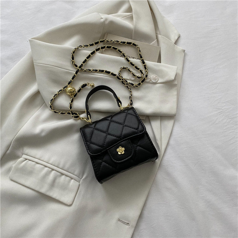 Portable Small Square Bag Chain One Shoulder Crossbody Satchel Lipstick