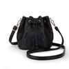 Cowhide Bucket Cloud Pearl Handbag