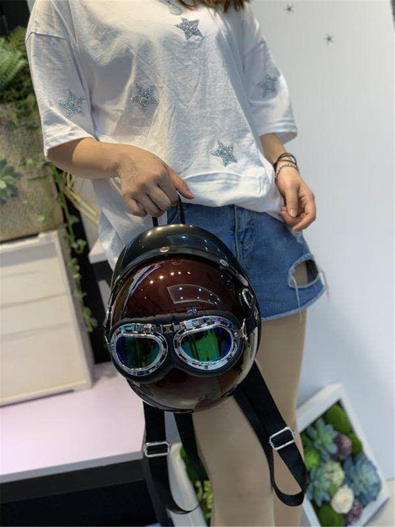 Fashionable Women's Helmet Backpack