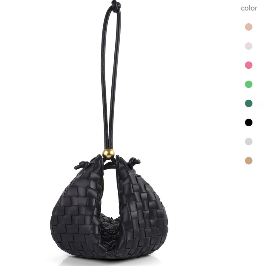 Little Gold Ball Braided Bag Cross Border Women's Bag Armpit BV Bag Female Minority