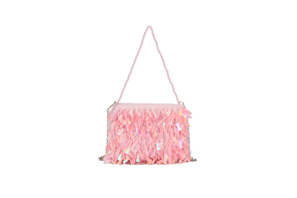 Women's Fashion Retro Sequin Tassel Handbag