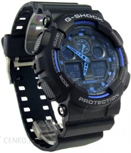 Casio G-Shock World Time Alarm GA-100-1A2 GA-100 Men's Watch Model: GA-100-1A2