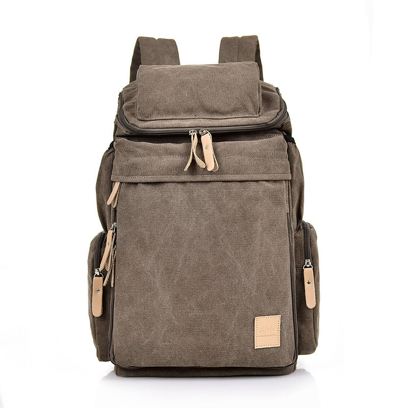 New Retro Men And Women Outdoor Canvas Bag Travel Backpack Bag Fashion Shoulder Bag Aliexpress