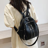 Soft Leather Crossbody Large Capacity Backpack