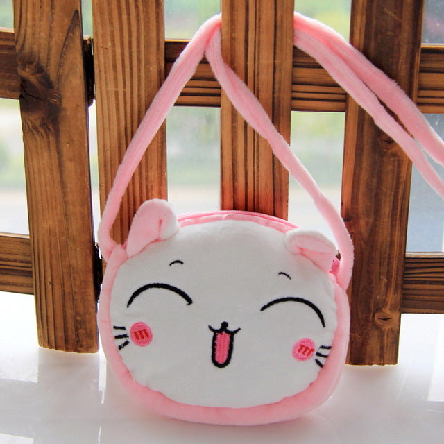 Panda Cat Rabbit Fluffy Baby Kid Kindergarten Cross-body Bag