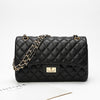 Women's Leather Black Diamond Chain Bag