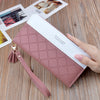 Ladies In Hand Long Zipper Tassel Stitching Embossed Large-capacity Wallet