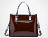 Women's Fashion Pattern Patent Leather Wallet One Shoulder Crossbody Handbag