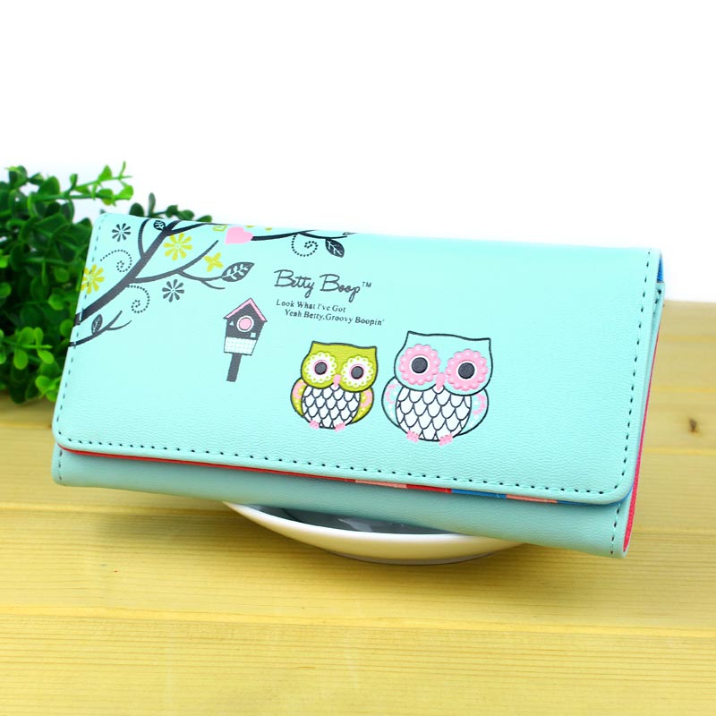 Cute cartoon owl clutch