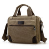 New men's canvas bag compartment Mens satchel retro casual bag large cross section