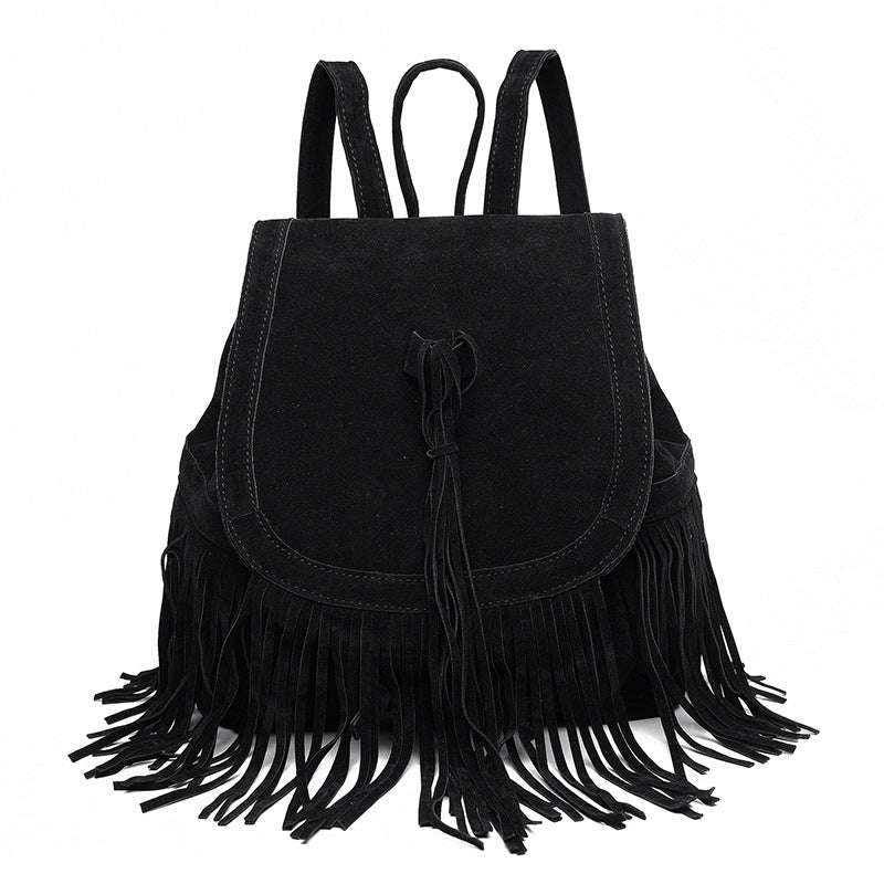 A new trade in Europe and the United States on behalf of 2021 Bag Backpack backpack fringed fashion bags