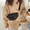 Small Texture Wide Band Chest Bag Women Diagonal Bag