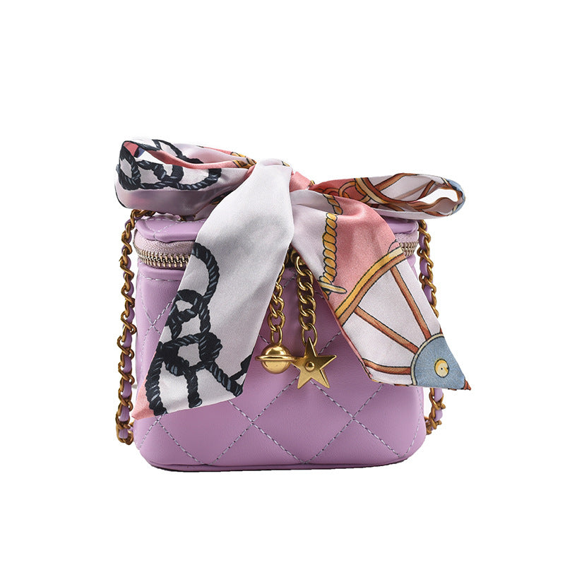 Mini Embroidery Thread Box Bag  Chain Shoulder Bag Messenger Bag