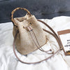 Bamboo bag bucket bag female bag