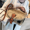 Large one - shoulder wool bag