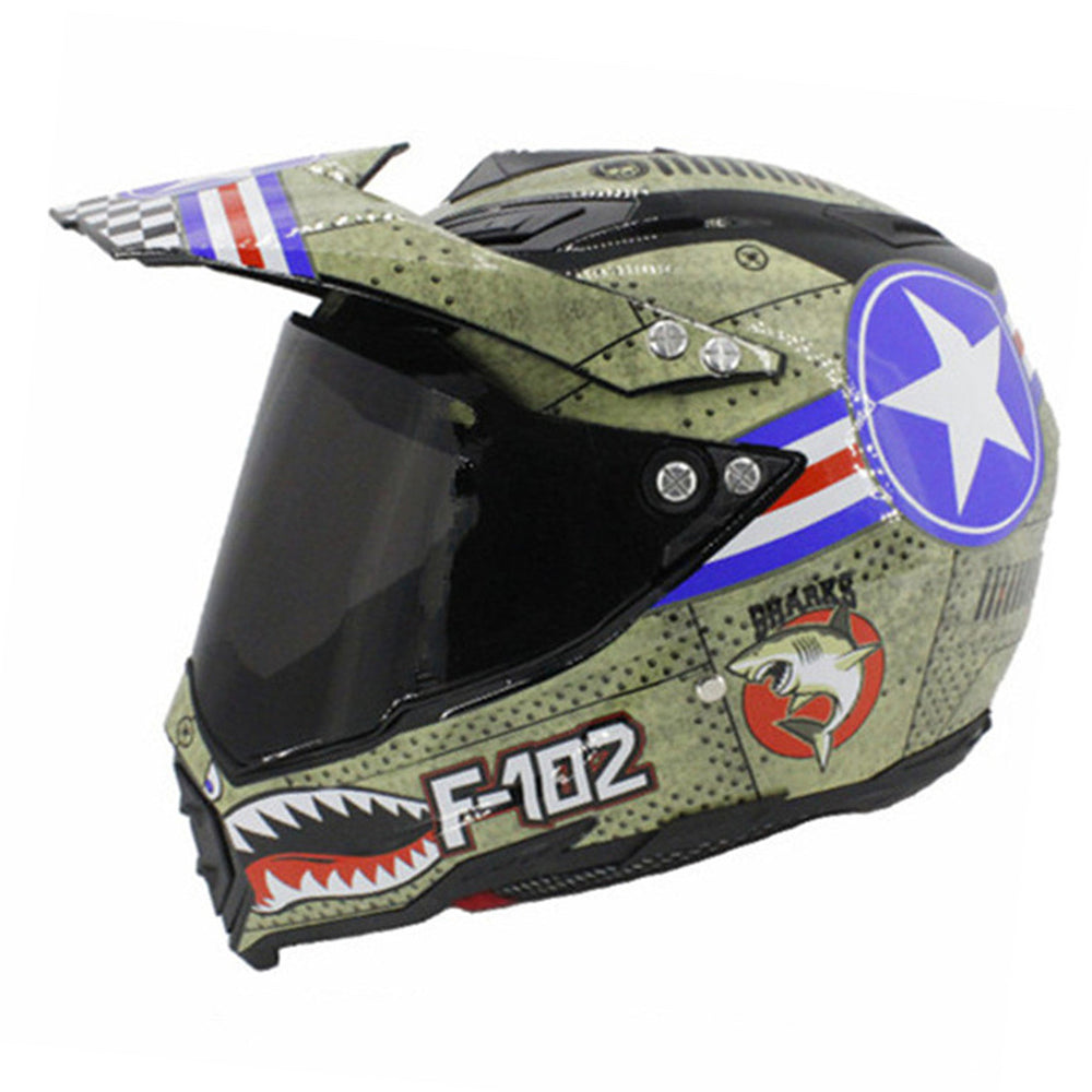 Handsome full-cover motorcycle off-road helmet