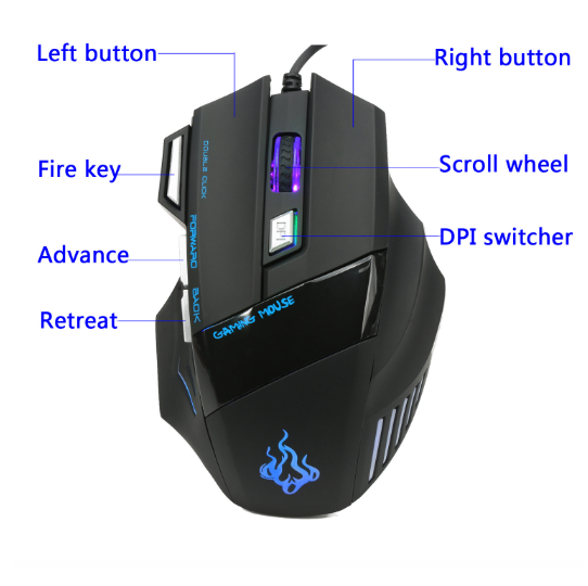 Glow game mouse is suitable for professional players