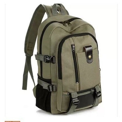 2021 Korean men's Leisure Canvas Bag retro fashion school computer backpack