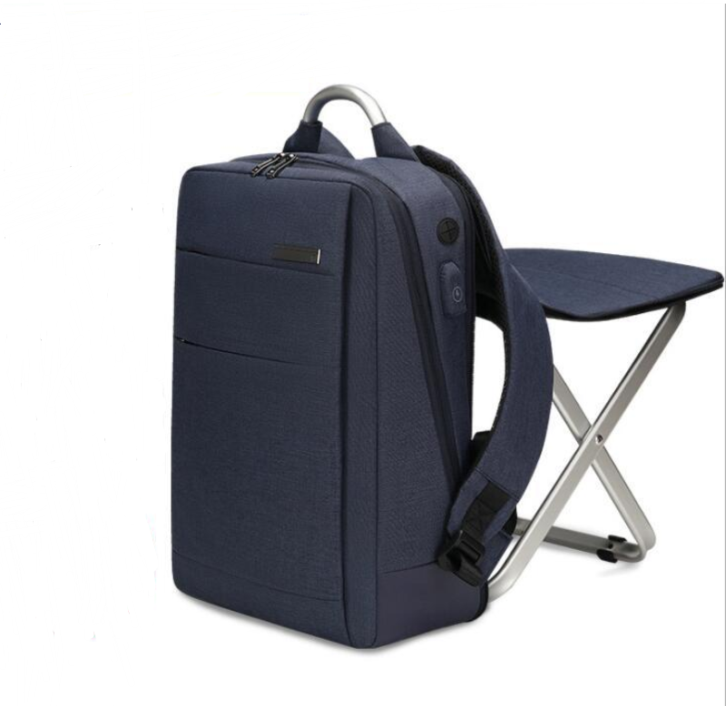 Travel Backpack men's business multifunctional 15 inch computer bag with stool USB charging leisure backpack