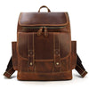 Men's leather backpack