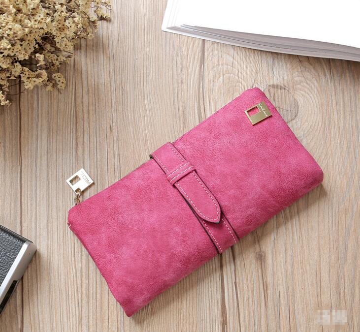 Leather Zipper Long Women Wallet