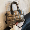 Fashion Car Stitching Plaid Shoulder Bag