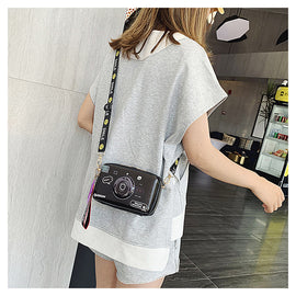 Crossbody One Shoulder Popular Fashion All-match Cartoon Small Square Bag