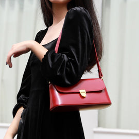 Fashion Baguette Retro Leather Armpit Bag Shoulder