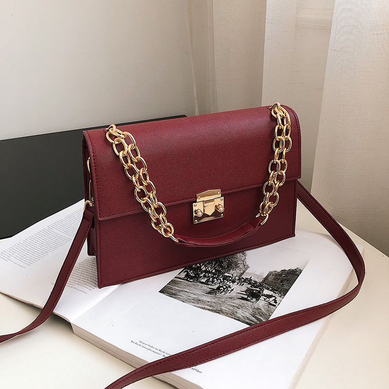 Small square bag chic fashion simple and versatile one-shoulder messenger female bag