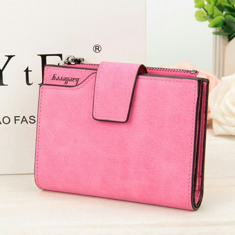 Manufacturers wholesale multifunctional Korean Ladies Purse vertical section nubuck leather zipper hasp multi card multicolor Wallet