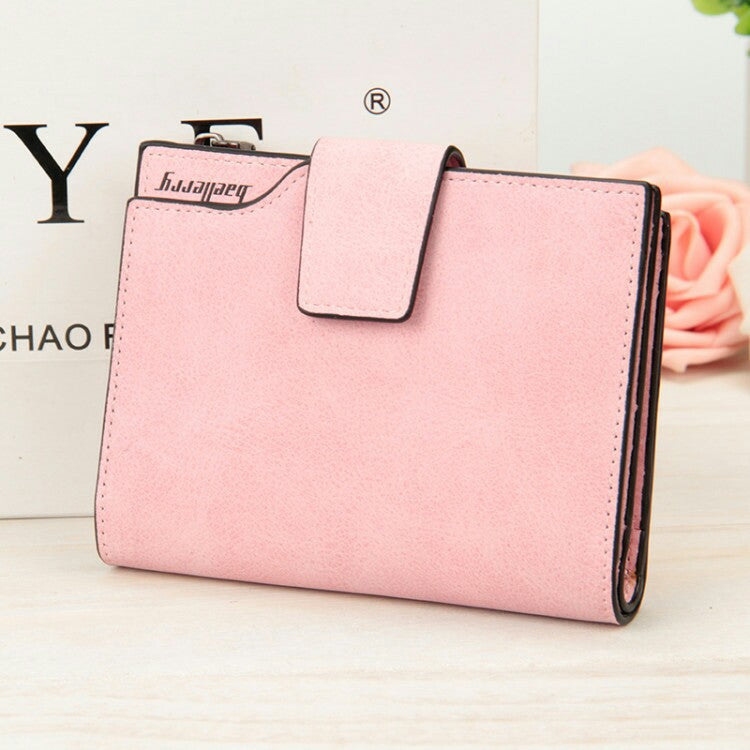 Manufacturers wholesale multifunctional Korean Ladies Purse vertical section nubuck leather zipper hasp multi card multicolor Wallet