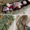 Plush bag for autumn and winter