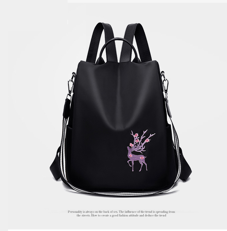 Fashionable And Simple Women's Canvas Backpack