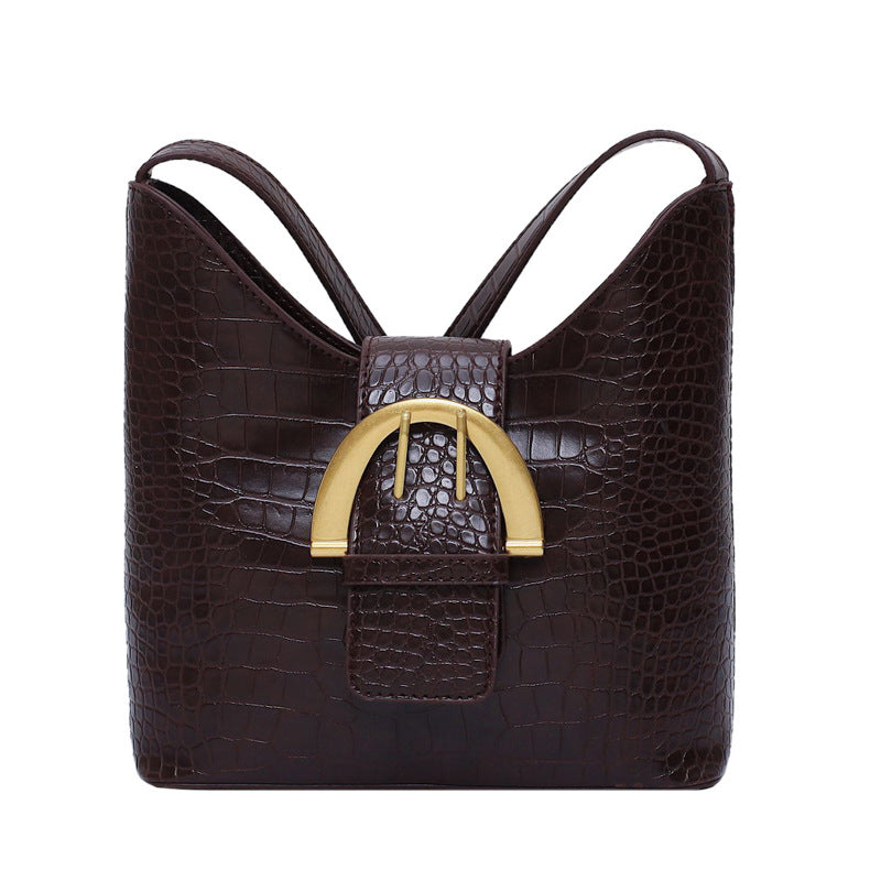 Hong Kong style retro crossbody small square bag