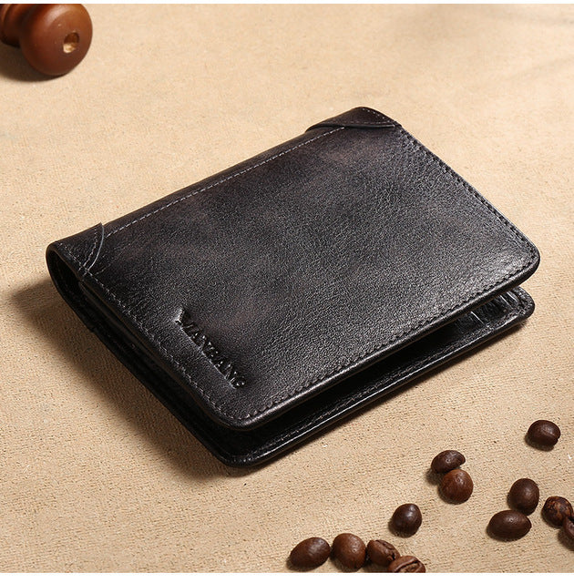 Cross Border New Leather Men's Wallet