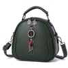 Women's shoulder bag large capacity diagonal small round bag